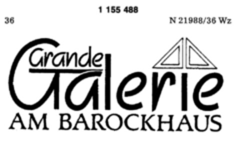 Grande Galerie AM BAROCKHAUS Logo (DPMA, 10/29/1988)