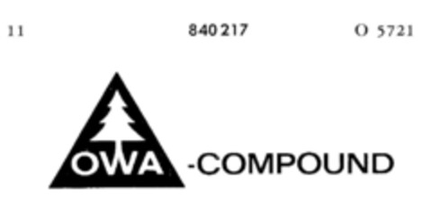 OWA-COMPOUND Logo (DPMA, 22.11.1966)