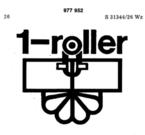 1-roller Logo (DPMA, 28.09.1977)