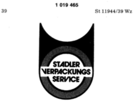 STADLER VERPACKUNGS SERVICE Logo (DPMA, 04/14/1979)