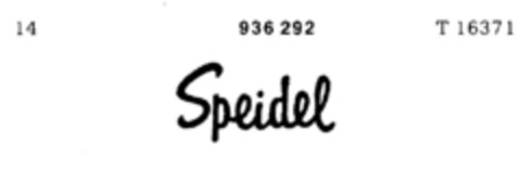 Speidel Logo (DPMA, 28.08.1974)