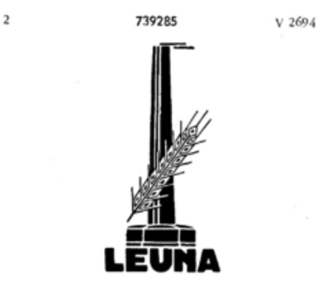 LEUNA Logo (DPMA, 26.10.1954)