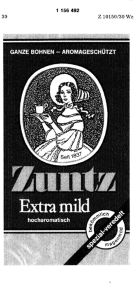 Zuntz Extra mild Logo (DPMA, 06/30/1989)