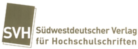 SVH Südwestdeutscher Verlag für Hochschulschriften Logo (DPMA, 16.07.2008)