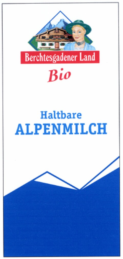 Berchtesgadener Land Bio Haltbare ALPENMILCH Logo (DPMA, 08.11.2004)