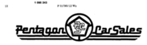Pentagon Car Sales Logo (DPMA, 11.08.1984)