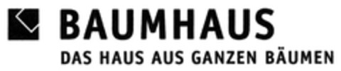 BAUMHAUS DAS HAUS AUS GANZEN BÄUMEN Logo (DPMA, 23.06.2015)