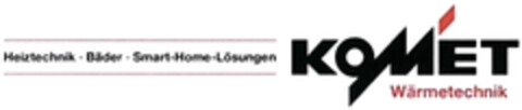 Heiztechnik · Bäder · Smart-Home-Lösungen KOMET Wärmetechnik Logo (DPMA, 15.07.2021)