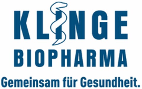 KLINGE BIOPHARMA Gemeinsam für Gesundheit. Logo (DPMA, 25.11.2022)