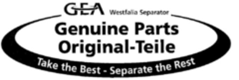 GEA Westfalia Separator Genuine Parts Original-Teile Logo (DPMA, 13.02.2002)