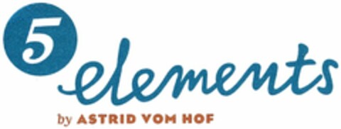 5 elements by ASTRID VOM HOF Logo (DPMA, 09/17/2004)