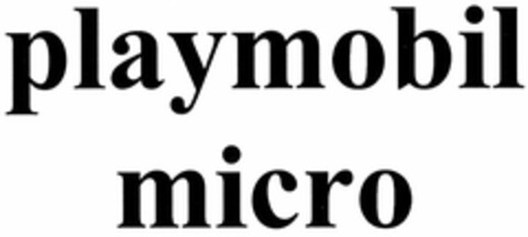 playmobil micro Logo (DPMA, 18.11.2005)