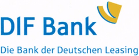 DIF Bank Die Bank der Deutschen Leasing Logo (DPMA, 09.06.2006)