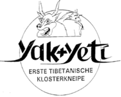 Yak+Yeti ERSTE TIBETANISCHE KLOSTERKNEIPE Logo (DPMA, 11/03/1994)