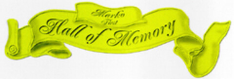 Marko First Hall of Memory Logo (DPMA, 17.01.1998)