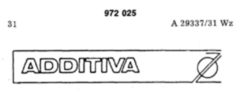 ADDITIVA Logo (DPMA, 06/10/1977)