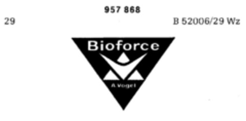 Bioforce A. VOGEL Logo (DPMA, 21.12.1973)