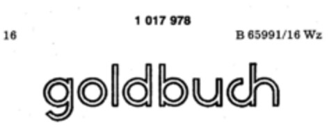 goldbuch Logo (DPMA, 12.06.1980)