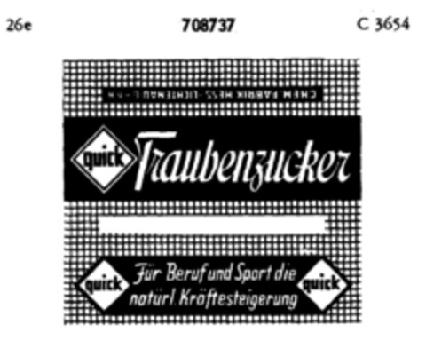 quick Traubenzucker Logo (DPMA, 12.06.1953)