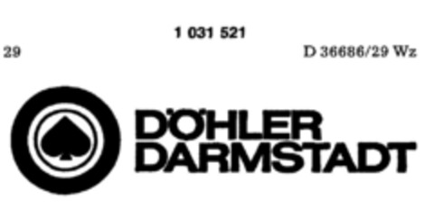 DÖHLER DARMSTADT Logo (DPMA, 07.10.1981)