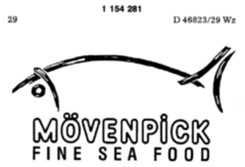 MÖVENPICK FINE SEA FOOD Logo (DPMA, 20.07.1989)