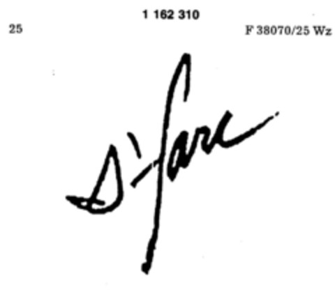 s'fare Logo (DPMA, 07.11.1989)