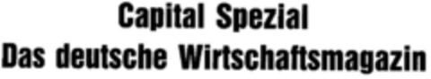 Capital Spezial Das deutsche Wirtschaftsmagazin Logo (DPMA, 04/02/1979)