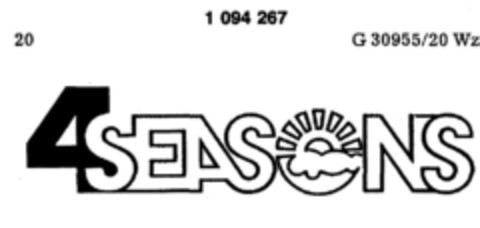 4 SEASONS Logo (DPMA, 11/29/1983)