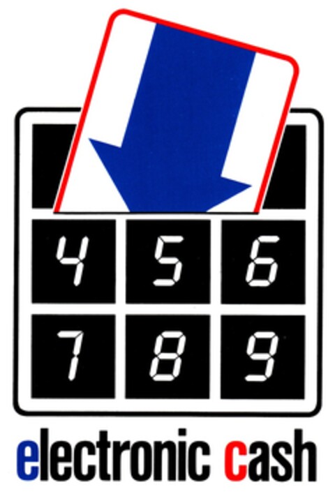 electronic cash Logo (DPMA, 06/29/1989)