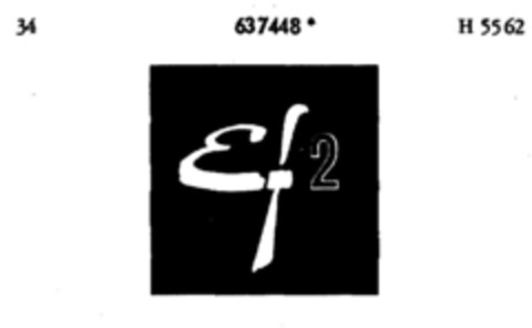 Ef 2 Logo (DPMA, 17.01.1953)