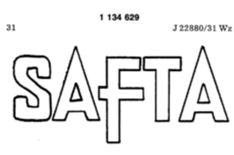 SAFTA Logo (DPMA, 04/19/1988)