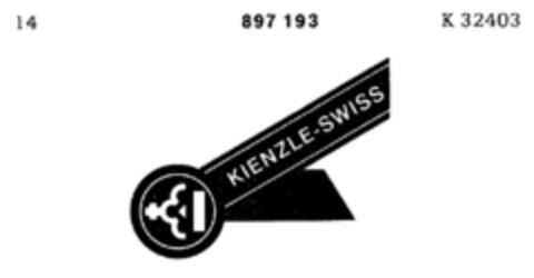KIENZLE-SWISS Logo (DPMA, 21.08.1971)