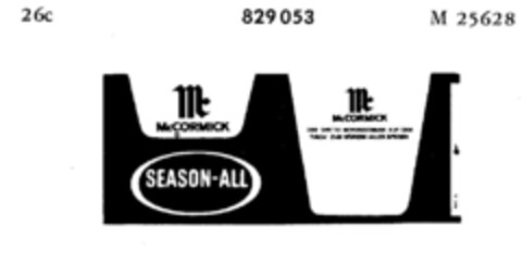 McCORMICK SEASON-ALL Logo (DPMA, 27.01.1966)