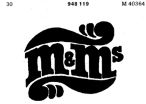 m&m s Logo (DPMA, 04/17/1975)