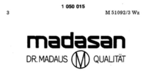 madasan DR. MADAUS QUALITÄT Logo (DPMA, 06.03.1982)