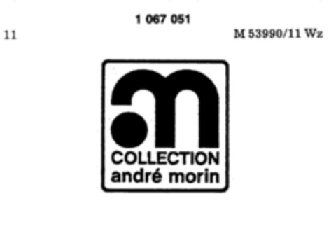 COLLECTION andré morin Logo (DPMA, 12/07/1983)
