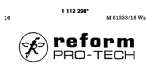 reform PRO-TECH Logo (DPMA, 07.09.1987)