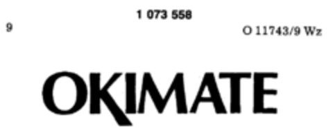 OKIMATE Logo (DPMA, 01.08.1984)