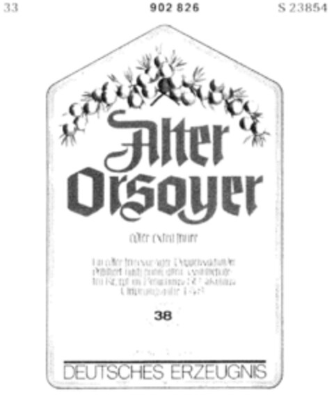 Alter Orsoyer (St. Nikolaus) Logo (DPMA, 10.10.1970)