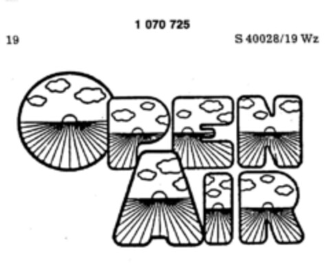 OPEN AIR Logo (DPMA, 20.02.1984)