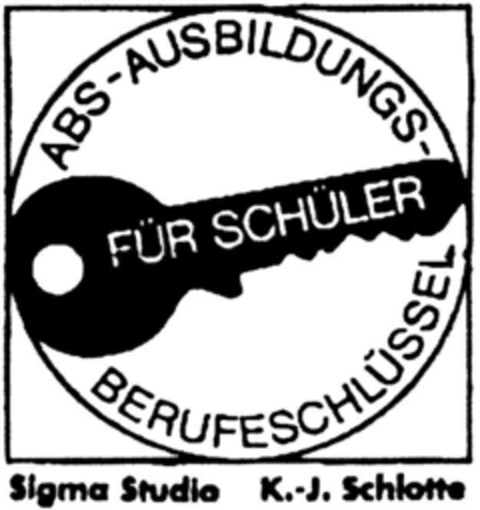 ABS-AUSBILDUNGS-BERUFESCHLÜSSEL FÜR SCHÜLER Logo (DPMA, 09/23/1992)