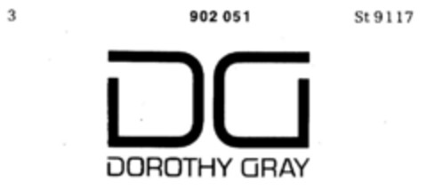 DG DOROTHY GRAY Logo (DPMA, 21.08.1970)