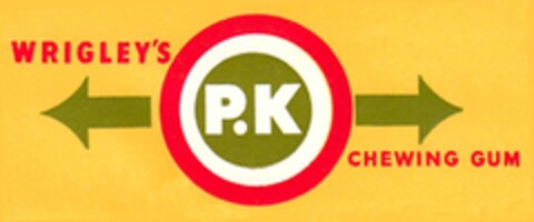 P.K WRIGLEY S CHEWING GUM Logo (DPMA, 02.07.1962)