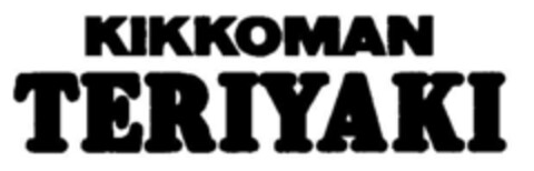 KIKKOMAN TERIYAKI Logo (DPMA, 03/20/1990)