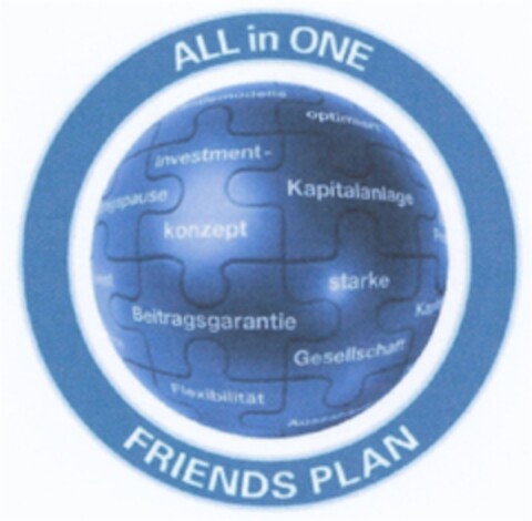 ALL in ONE FRIENDS PLAN Logo (DPMA, 02.10.2008)