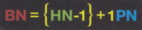 BN={HN-1}+1PN Logo (DPMA, 11.06.2012)