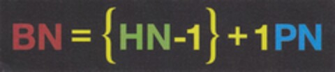 BN={HN-1}+1PN Logo (DPMA, 06/11/2012)