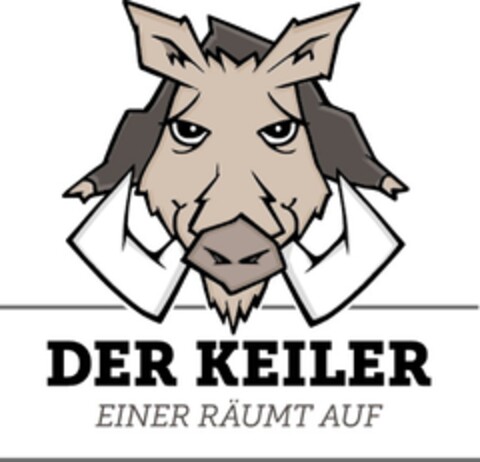 DER KEILER EINER RÄUMT AUF Logo (DPMA, 05/28/2014)