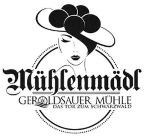 Mühlenmädl GEROLDSAUER MÜHLE DAS TOR ZUM SCHWARZWALD Logo (DPMA, 06/20/2018)