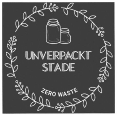 UNVERPACKT STADE ZERO WASTE Logo (DPMA, 28.12.2019)